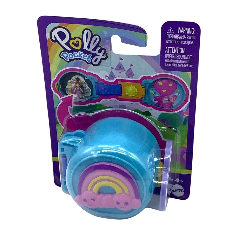 Mattel Polly Pocket Rainbow Compact Miniature‎ World Playset NEW NWT